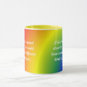 Mug Encouragez l'inverse de diversité (carré) (Centre)
