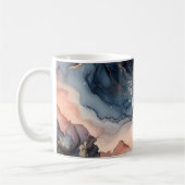 Mug Encre alcoolique bleu foncé (Gauche)