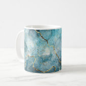 Mug Encre alcoolique bleue (Devant gauche)