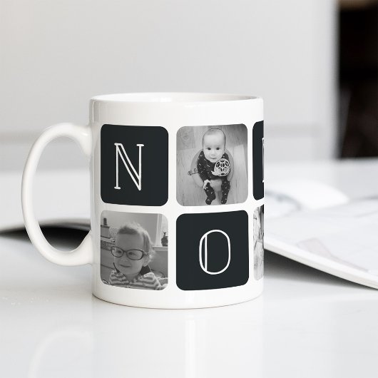 Mug Encre | Collage photo de grand-père NONNO