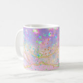 Mug encre couleurs pastel marbre (Devant gauche)