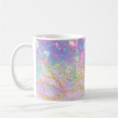 Mug encre couleurs pastel marbre (Gauche)