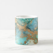 Mug encre d'alcool bleu et vert (Centre)