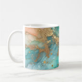 Mug encre d'alcool bleu et vert (Gauche)