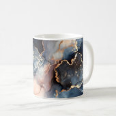 Mug encre d'alcool bleu foncé (Devant droit)