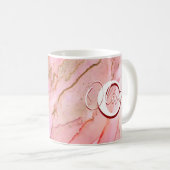 Mug Encre D'Alcool Fluide Rose Doux (Devant droit)