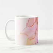 Mug Encre D'Alcool Fluide Rose Doux (Gauche)