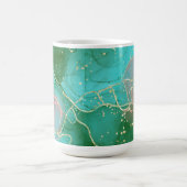 Mug encre d'alcool rose, verte et turquoise (Centre)
