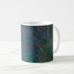 Mug Encre d'alcool vert foncé et bleu Abstrait