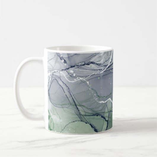 Mug encre d'alcool verte (Gauche)