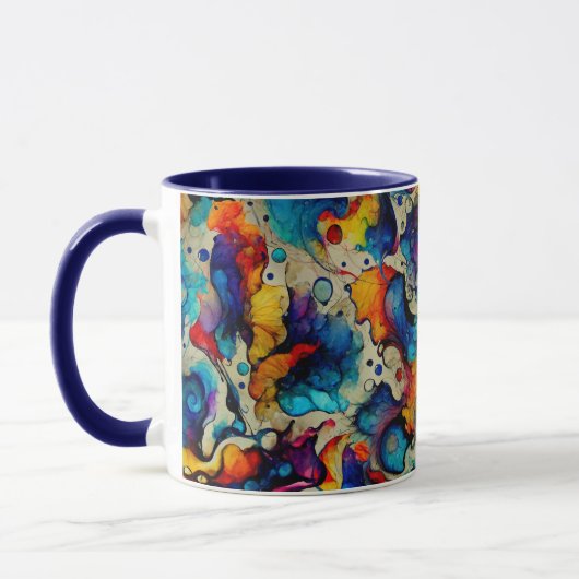 Mug Encre liquide colorée Abstraction (Gauche)