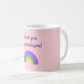 Mug End of Year Teacher Gift Thank You Rainbow Name  (Devant droit)