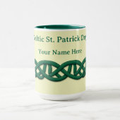 Mug Endless Celtic Knot Seamless Dark Green (Centre)