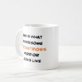 Mug endometriosis warrior, awesome (Devant gauche)