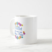 Mug Endroit heureux de ballet (Devant gauche)