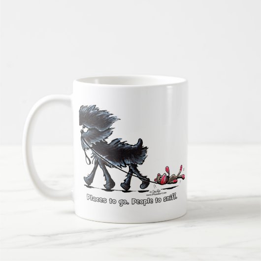 Mug Endroits d'accès Affenpinscher (Gauche)