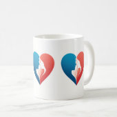 Mug Énergie cardiaque audacieuse - Conception de la Mu (Devant droit)