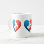 Mug Énergie cardiaque audacieuse - Conception de la Mu (Devant gauche)