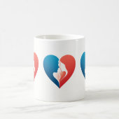 Mug Énergie cardiaque audacieuse - Conception de la Mu (Centre)