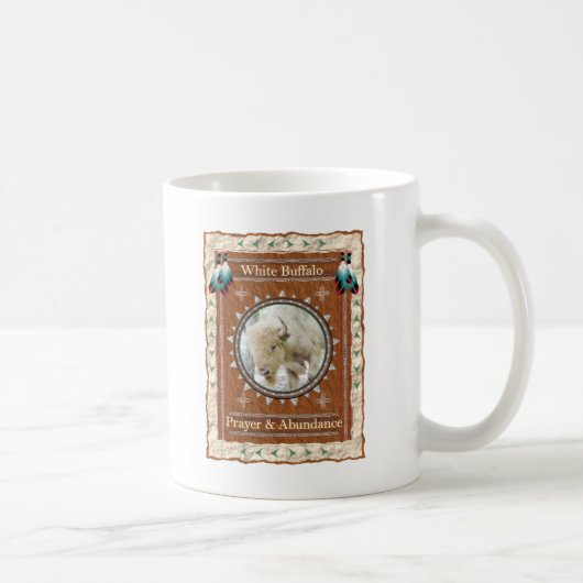 Mug Énergie d'abondance du buffle blanc (Droite)