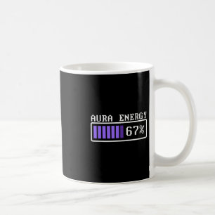 Mug Énergie d'aura drôle à 67 Six Seven Genz Meme Slan
