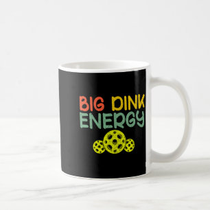 Mug Énergie de dink rétro pickleball drôle de balle de
