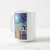Mug Énergie de la Lune | Œuvre d'art céleste (Devant gauche)