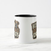 Mug Énergie de papa chien Boxer (Centre)