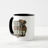 Mug Énergie de papa chien Boxer (Devant gauche)