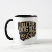 Mug Énergie de papa de Rottweiler (Gauche)