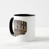 Mug Énergie de papa de Rottweiler (Devant gauche)