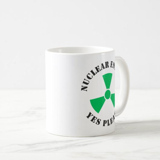 Mug Énergie nucléaire, oui, s'il vous plaît, énergie n (Devant droit)
