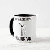Mug Énergie renouvelable ? Je suis un grand fan (Devant gauche)