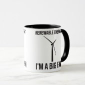 Mug Énergie renouvelable ? Je suis un grand fan (Devant droit)