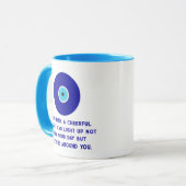 Mug Énergies positives pour les yeux bleus d'inspirati (Devant gauche)