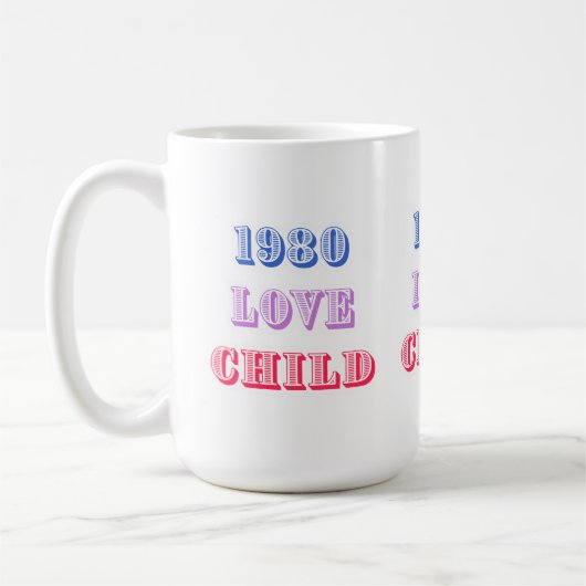 Mug Enfant amoureux 1980 (Gauche)
