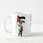 Mug Enfant avec Keffiyeh Palestine Drapeau et olivier (Gauche)