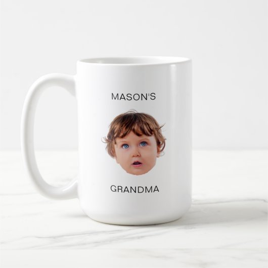 Mug Enfant bébé moderne image grand-mère-grand-père ca (Gauche)