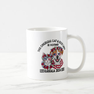 Mug Enfant Chat Et Chien Lady Vote Kamala Harris