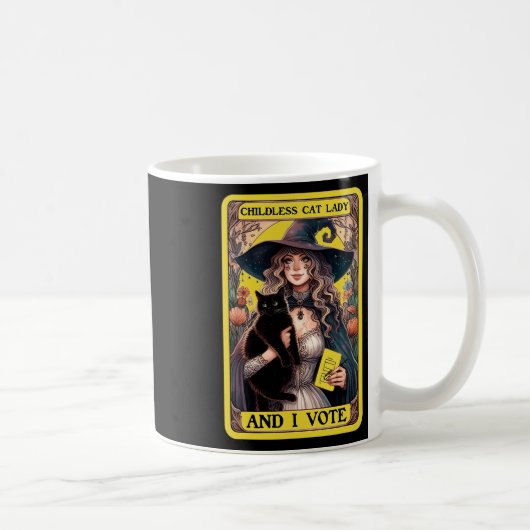Mug Enfant Chat Lady Et Moi Votons (Droite)