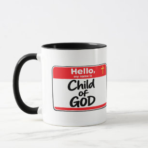 Mug Enfant de DIEU - Badge de nom