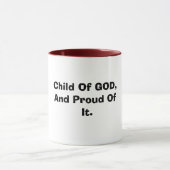 Mug Enfant d'un DIEU, et fier de lui (Centre)