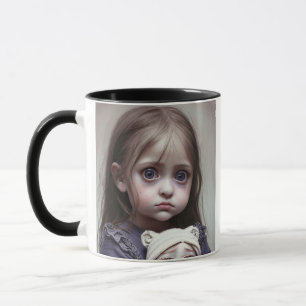 Mug Enfant Effrayant avec une Poupée Halloween Sombre