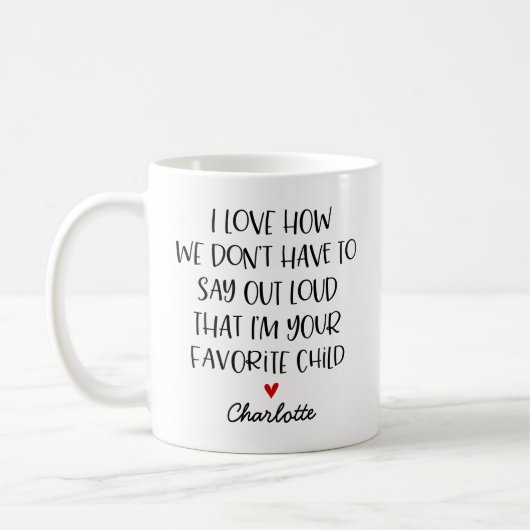 Mug Enfant favori personnalisé (Gauche)