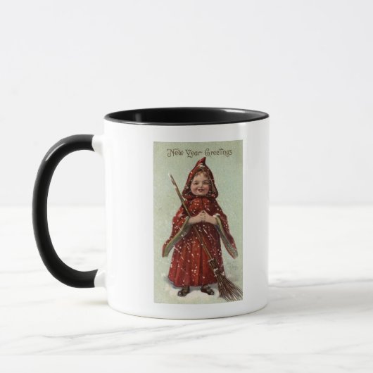 Mug Enfant habillé en rouge (Gauche)