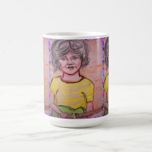 Mug enfant jouant jouet guitare électrique