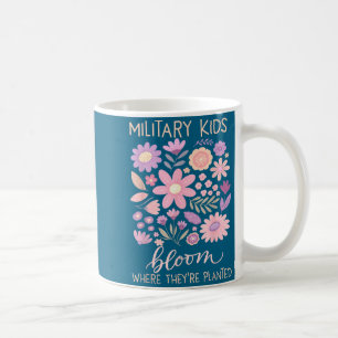Mug Enfant militaire pissenlit fleurit où planté viole