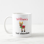 Mug enfant nom personnalisé chocolat chaud vacances (Gauche)