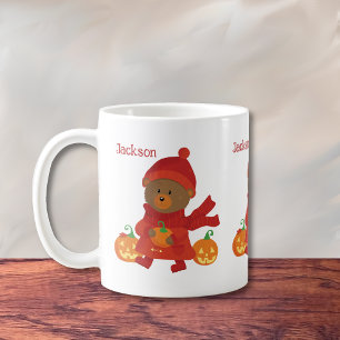 Mug Enfant Ours Brun Mignon Automne