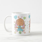 Mug Enfant Pâques Lapin Mignon avec Nom (Gauche)